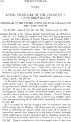 RUBIN, SECRETARY OF THE TREASURY v. COORS BREWING CO.