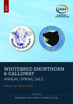 WHITEBRED SHORTHORN & GALLOWAY - ANNUAL SPRING SALE FRIDAY 5th MARCH 2021 - Harrison ...