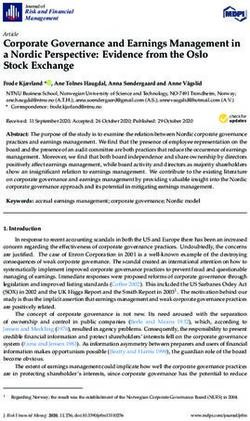 Corporate Governance and Earnings Management in a Nordic Perspective: Evidence from the Oslo Stock Exchange - MDPI