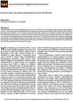 Journal of Ancient Egyptian Interconnections