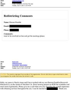 Redistricting Comments - San Joaquin County