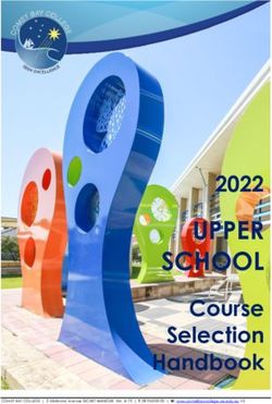 UPPER SCHOOL 2022 - Comet Bay College