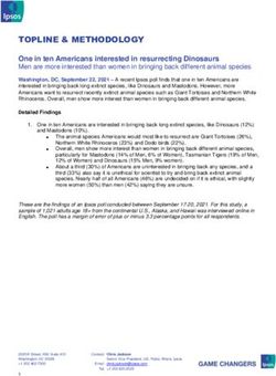 TOPLINE & METHODOLOGY - One in ten Americans interested in resurrecting Dinosaurs - Ipsos