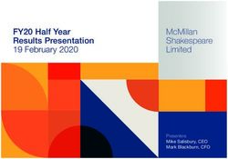 FY20 HALF YEAR RESULTS PRESENTATION 19 FEBRUARY 2020 - MCMILLAN SHAKESPEARE LIMITED