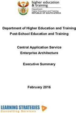 Department of Higher Education and Training Post-School Education and Training Central Application Service Enterprise Architecture Executive ...