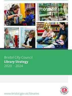 Bristol City Council Library Strategy 2020 2024 - www.bristol.gov.uk/libraries