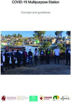 COVID-19 Multipurpose Station - Concept and guidelines - The ...