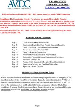 EXAMINATION INFORMATION FOR EQUINE CANDIDATES - American Veterinary ...