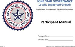 Participant Manual LONE STAR GOVERNANCE - Locally Supported Growth - Texas ...
