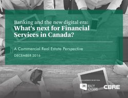 What's next for Financial Services in Canada? - Banking and the new digital era: A Commercial Real Estate Perspective - GWL Realty ...