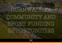 Community and Sport Funding Opportunities - The FA
