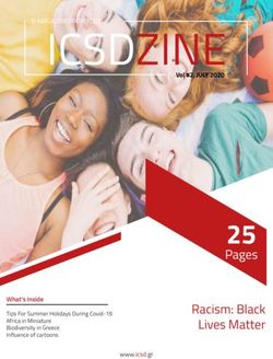 ICSDZINE Vol #2, JULY 2020 - Pages Racism: Black Lives Matter
