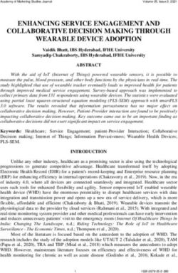 ENHANCING SERVICE ENGAGEMENT AND COLLABORATIVE DECISION MAKING THROUGH WEARABLE DEVICE ADOPTION