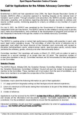 Call for Applications for the Athlete Advocacy Committee