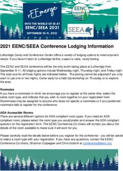 2021 EENC/SEEA Conference Lodging Information