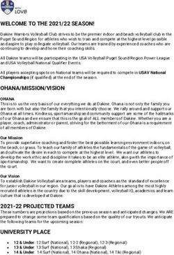 WELCOME TO THE 2021/22 SEASON! - DAKINE VOLLEYBALL CLUB