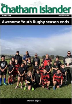 Awesome Youth Rugby season ends - The OctOber 2019 - Chatham Islands Council
