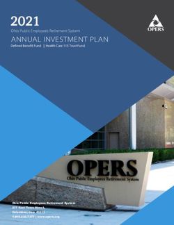 2021 ANNUAL INVESTMENT PLAN Ohio Public Employees Retirement System - Defined Benefit Fund | Health Care 115 Trust Fund - OPERS