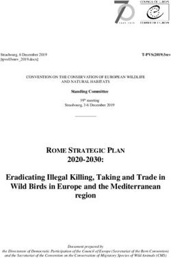 Eradicating Illegal Killing, Taking and Trade in Wild Birds in Europe and the Mediterranean region - Council of Europe
