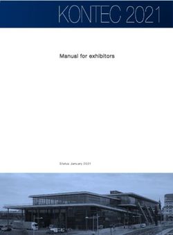 Manual for exhibitors - KONTEC 2021
