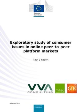 Exploratory study of consumer issues in online peer-to-peer platform markets - Task 3 Report