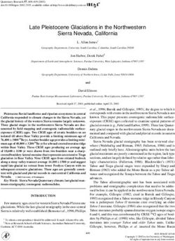 Late Pleistocene Glaciations in the Northwestern Sierra Nevada, California
