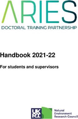 Handbook 2021-22 For students and supervisors - Aries DTP.