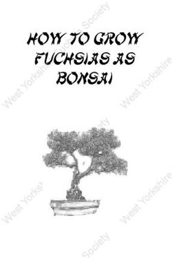 HOW TO GROW FUCHSIAS AS BONSAI