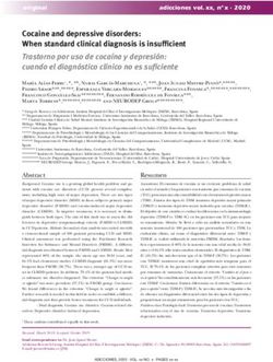 Cocaine and depressive disorders: When standard clinical diagnosis is insufficient Trastorno por uso de coca&iacute;na y depresi&oacute;n: cuando el diagn&oacute;stico ...