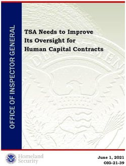 TSA Needs to Improve Its Oversight for Human Capital Contracts - June 1, 2021
