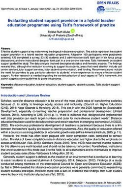 Evaluating student support provision in a hybrid teacher education programme using Tait's framework of practice