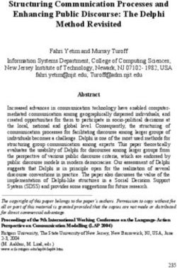 Structuring Communication Processes and Enhancing Public Discourse: The Delphi Method Revisited