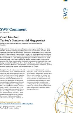 Canal Istanbul: Turkey's Controversial Megaproject - Stiftung ...
