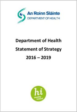 Department of Health Statement of Strategy 2016 2019