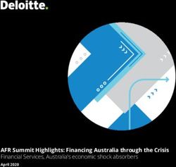 AFR Summit Highlights: Financing Australia through the Crisis - Financial Services, Australia's economic shock absorbers April 2020 - Deloitte