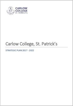 Carlow College, St. Patrick's - STRATEGIC PLAN 2017 2022