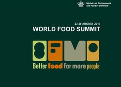 WORLD FOOD SUMMIT 23-25 AUGUST 2017