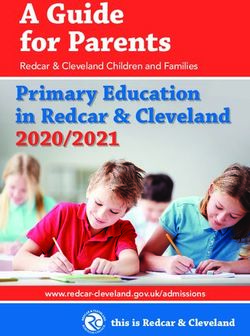 A Guide for Parents Primary Education in Redcar & Cleveland 2020/2021 