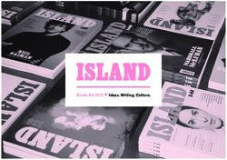 Media Kit 2019 Ideas. Writing. Culture - Island magazine