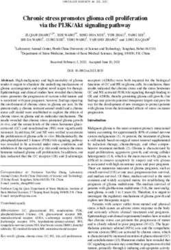 Chronic stress promotes glioma cell proliferation via the PI3K/Akt signaling pathway