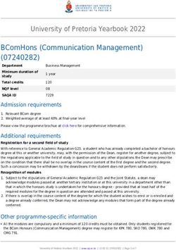BCOMHONS (COMMUNICATION MANAGEMENT) (07240282)