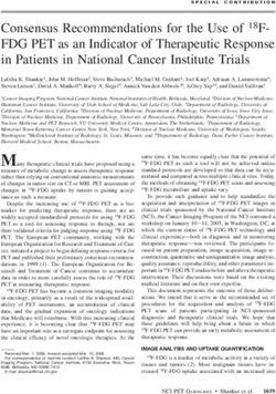 Consensus Recommendations for the Use of 18F- FDG PET as an Indicator of Therapeutic Response in Patients in National Cancer Institute Trials