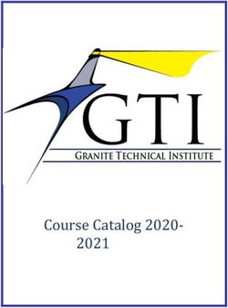 Course Catalog 2020- 2021 - Granite School District