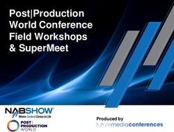 Post|Production World Conference Field Workshops & SuperMeet - 1771 N Street NW Washington, D.C. 20036 NABShow.com - NAB Show