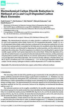 Electrochemical Carbon Dioxide Reduction in Methanol at Cu and Cu2O-Deposited Carbon Black Electrodes - MDPI