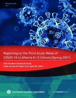 Reporting on the Third Acute Wave of COVID-19 in Alberta K-12 Schools (Spring 2021) - ATA Research