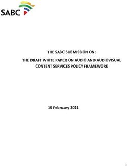 THE SABC SUBMISSION ON: THE DRAFT WHITE PAPER ON AUDIO AND AUDIOVISUAL CONTENT SERVICES POLICY FRAMEWORK - 15 February 2021