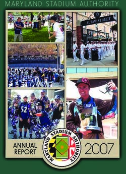 MARYLAND STADIUM AUTHORITY - Maryland State Archives