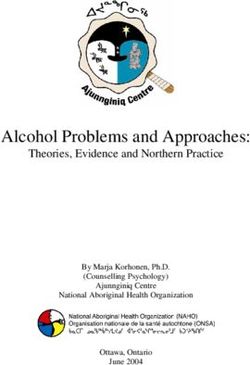 Alcohol Problems and Approaches: Theories, Evidence and Northern Practice By Marja Korhonen, Ph.D. (Counselling Psychology)