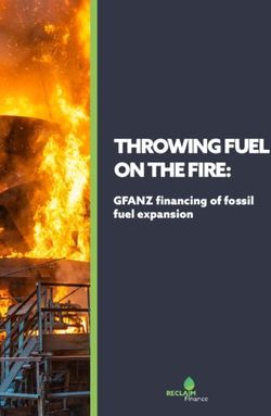 THROWING FUEL ON THE FIRE: GFANZ financing of fossil fuel expansion - Reclaim Finance